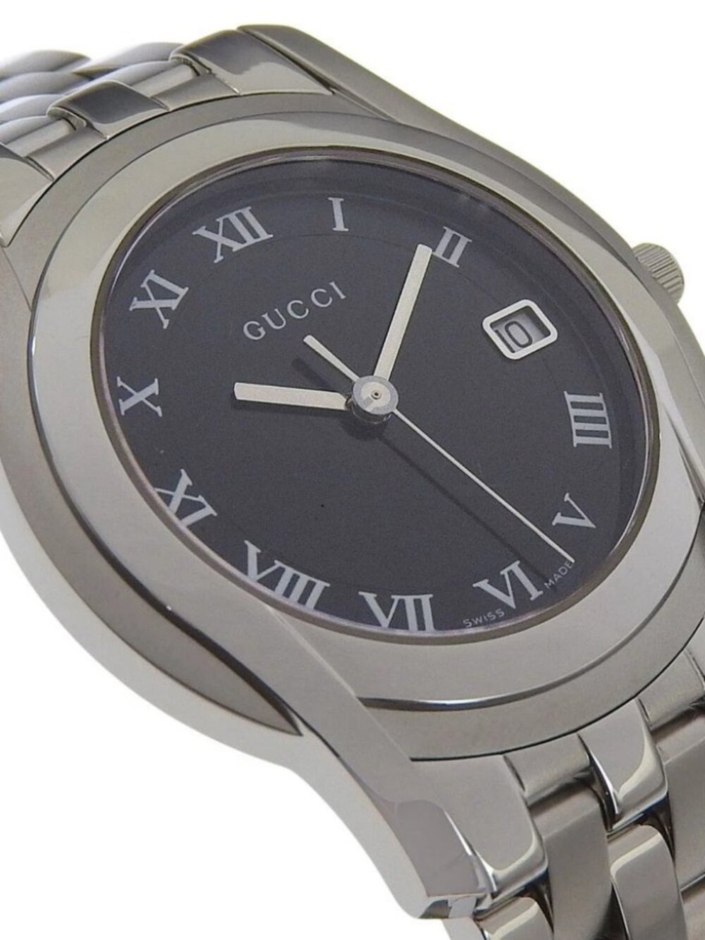 GUCCI G class Watches 5500M blackDial Stainless Steel Quartz Analog displa... - Picture 2 of 13